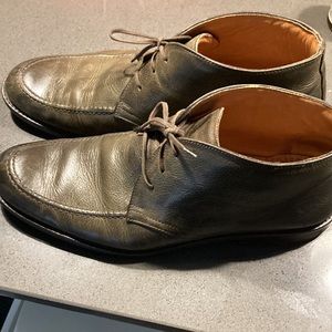 Johnston & Murphy Men’s Size 12 Khaki Green Leather Chukka Boots